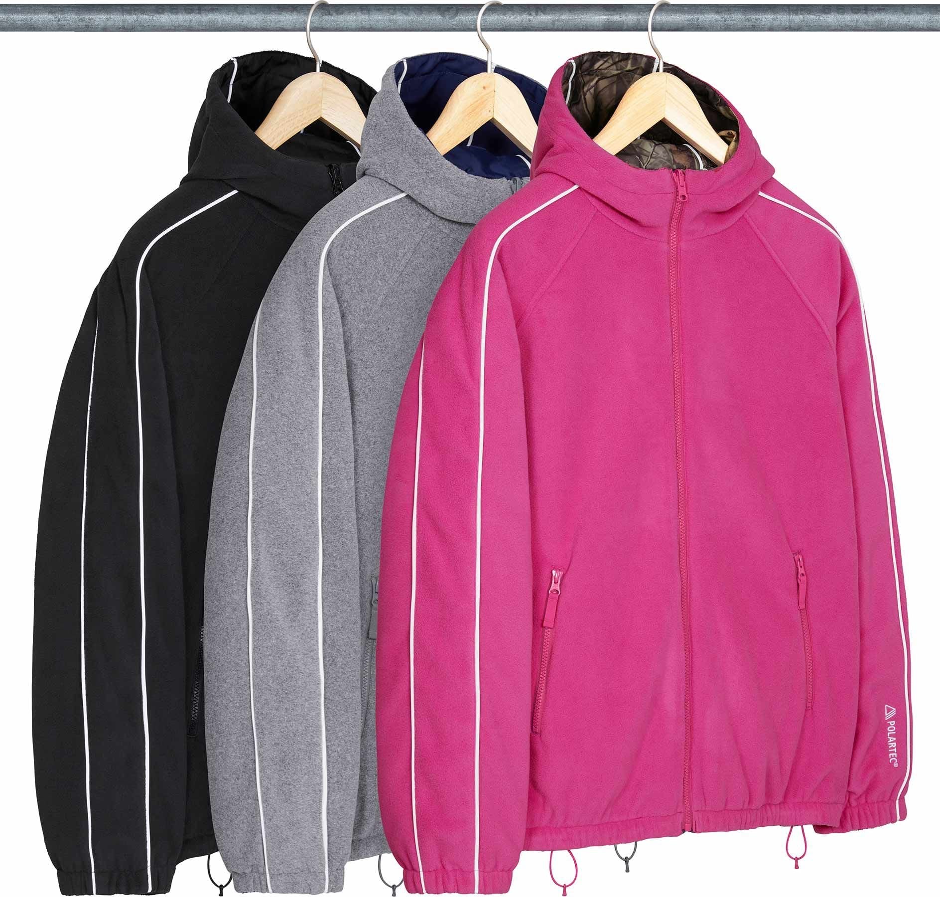 Polartec® Reversible Hooded Track Jacket view 3